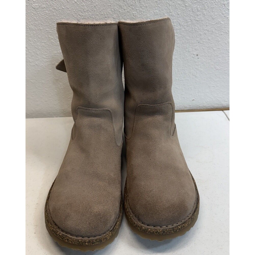Birkenstock Uppsala Shearling Boots Women's Size 40EU or 9US Gray Taupe Leather - Picture 3 of 14